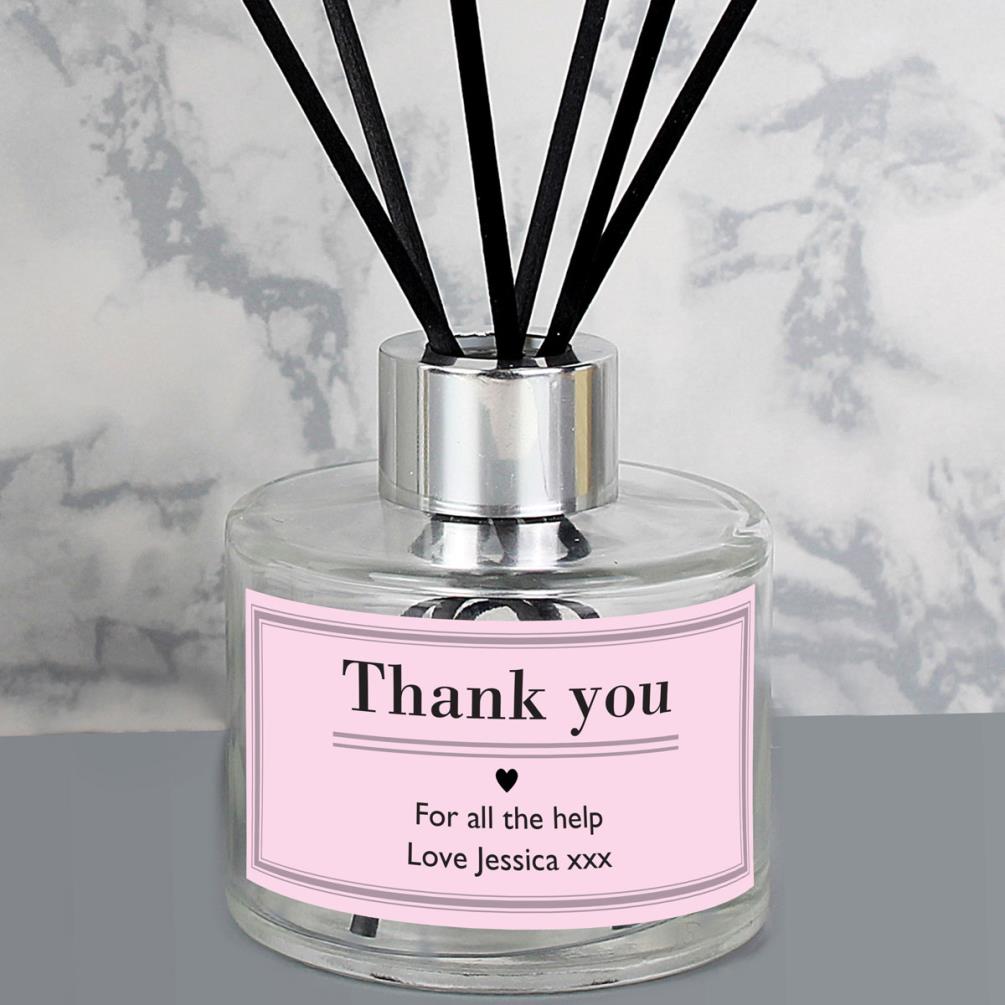 Personalised Classic Pink Reed Diffuser Extra Image 2
